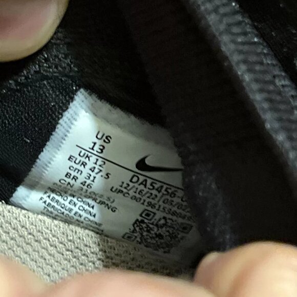 Nike Vapor Edge Pro 360 2 Grey Black‎ DA5456-002 Mens Size 13 Football Cleats - Picture 8 of 8